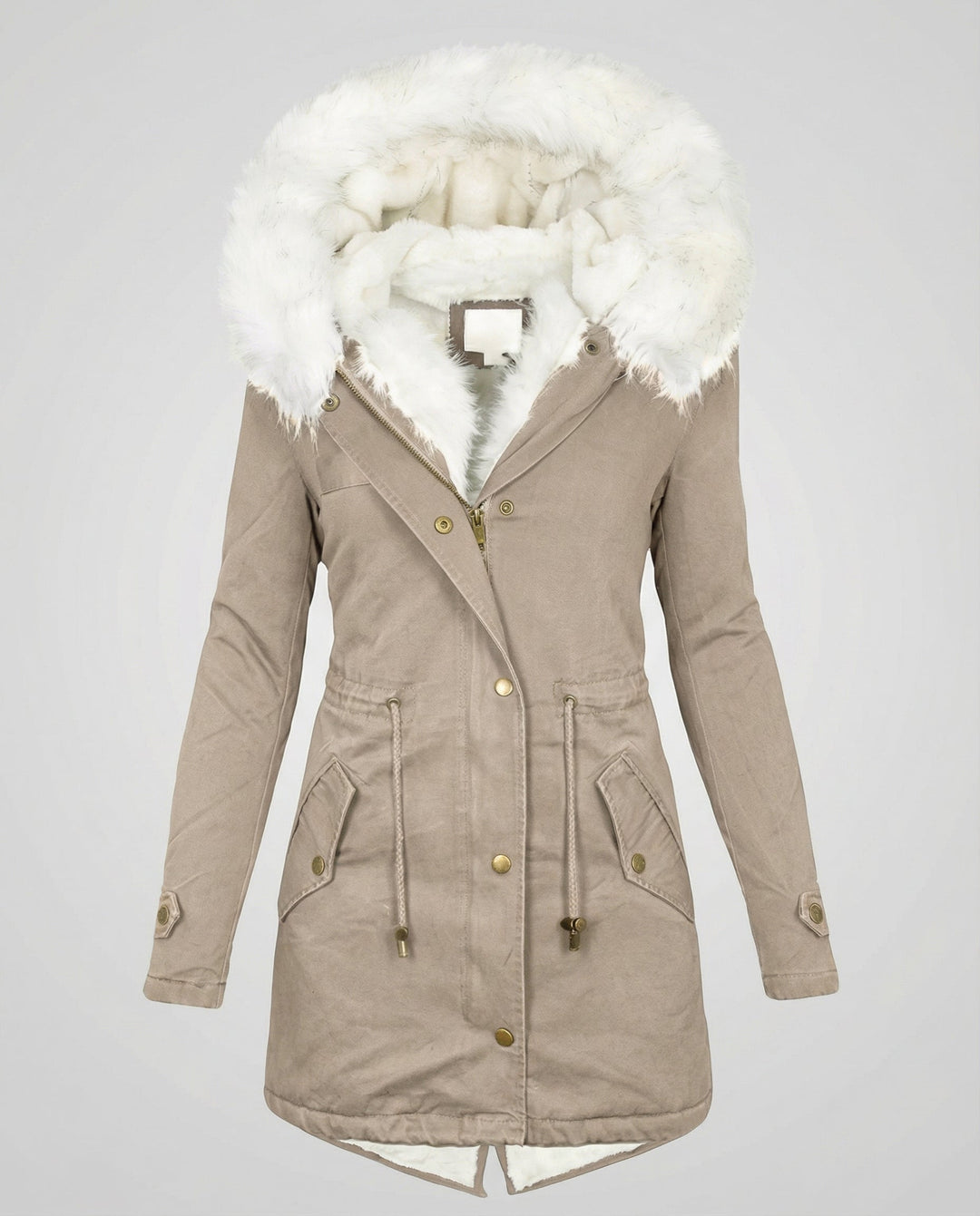 Warme Damen Winterjacke Mittellang | Heidi-Mode