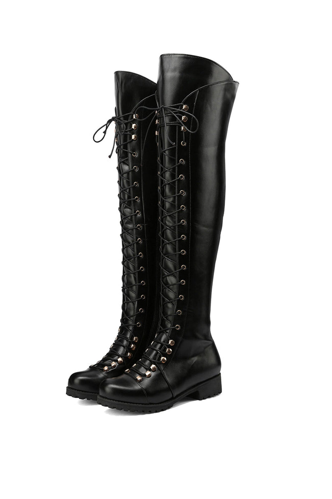 Heidi-Mode | Over-The-Knee Stiefel mit Schnürsenkeln
