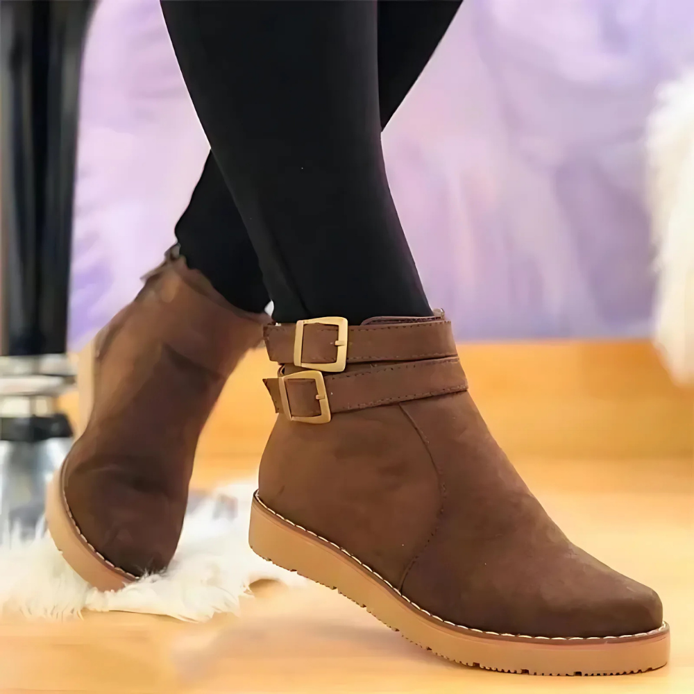 Heidi-Mode | Strukturierte Knöchelstiefel für Frauen – Schicker & Vielseitiger Stil