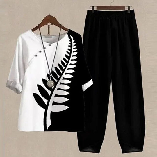 Heidi-Mode | Modern Bedrucktes Outfit