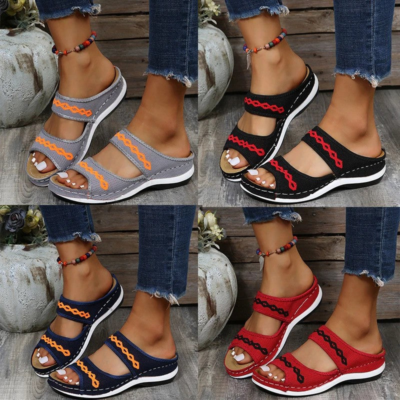 Heidi-Mode | Sandalen aus Leder, Die Das Fußgewölbe Unterstützen