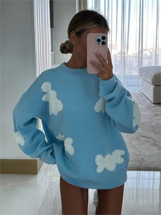 Heidi-Mode | Pullover mit gestickten Herzen