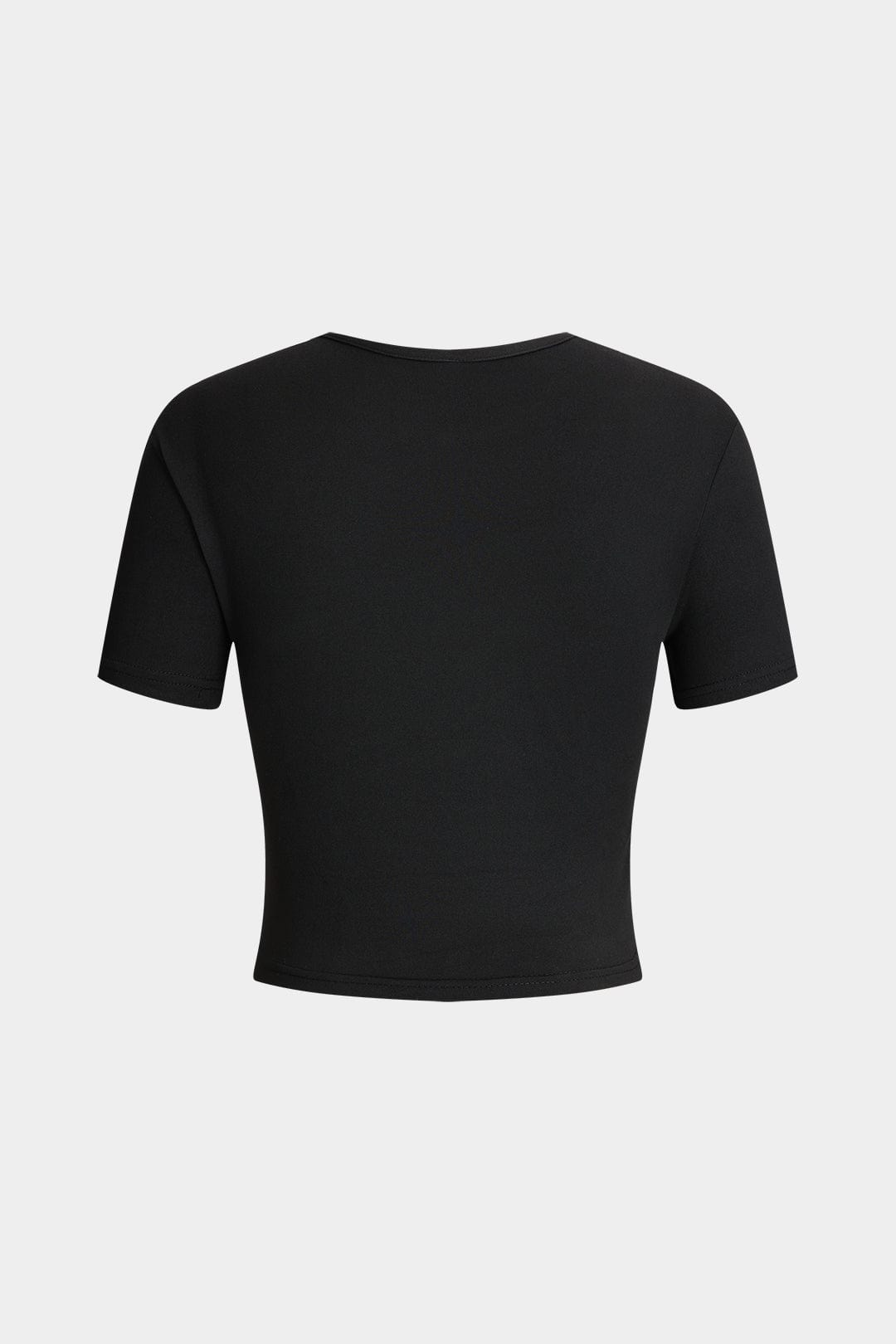 Heidi-Mode | Schwarz Kurzarm Cropped T-Shirt mit "Don'T Be Jealous" Druck