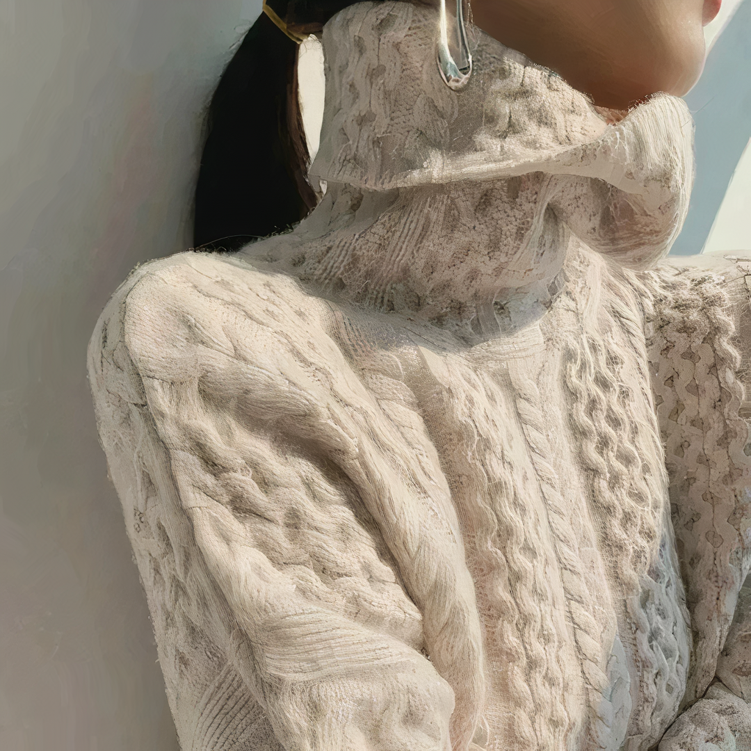 Heidi-Mode | Kaschmir Pullover Rollkragen Design