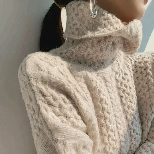 Heidi-Mode | Kaschmir Pullover Rollkragen Design
