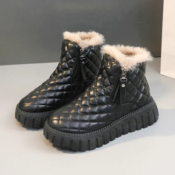 Heidi-Mode | Damen Winter Fleece Warme Stiefel