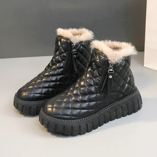 Heidi-Mode | Damen Winter Fleece Warme Stiefel