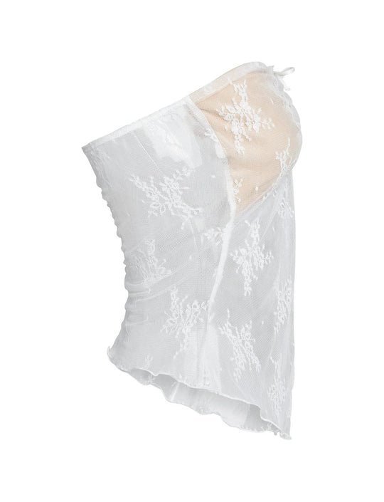 Heidi-Mode | Elegante Durchsichtige Bluse mit Rock