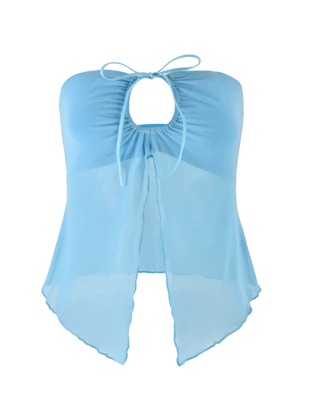 Heidi-Mode | Elegante Durchsichtige Bluse mit Rock