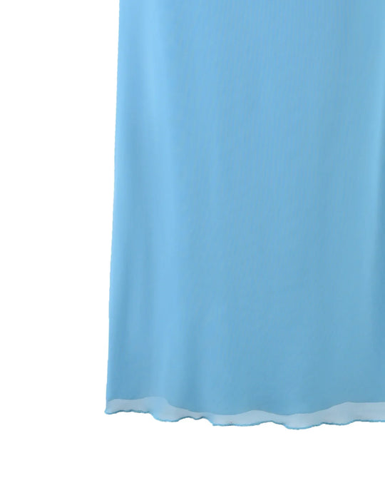 Heidi-Mode | Elegante Durchsichtige Bluse mit Rock