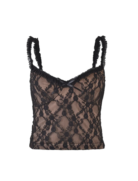 Heidi-Mode | Coquette Bogen Crop-Top