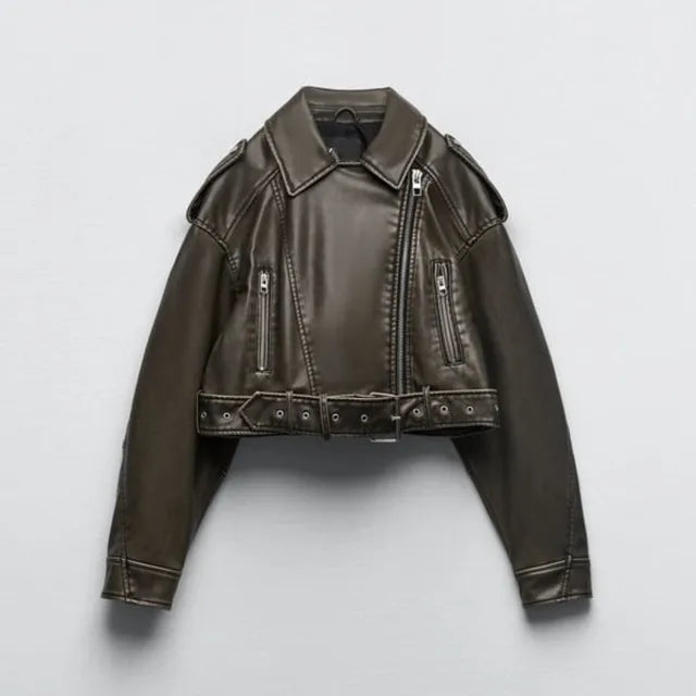 Heidi-Mode | Moderne Kurze Bikerjacke