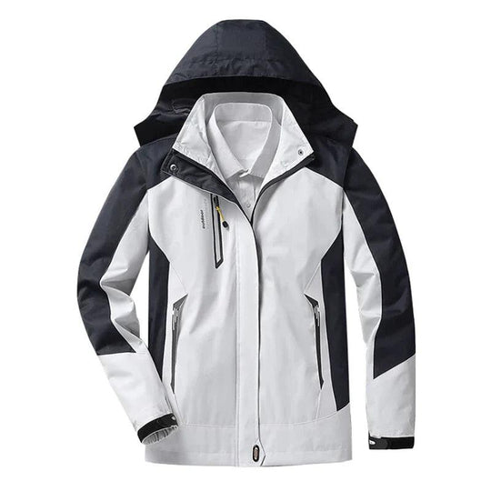 Heidi-Mode | 3-in-1 wasserdichte Regenjacke mit Kapuze für Damen