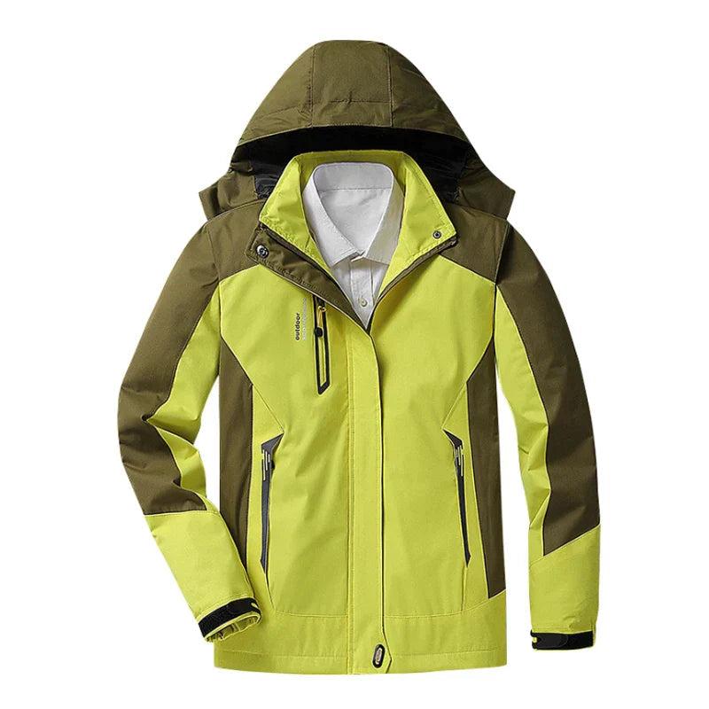 Heidi-Mode | 3-in-1 wasserdichte Regenjacke mit Kapuze für Damen