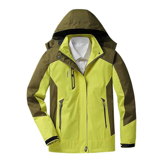 Heidi-Mode | 3-in-1 wasserdichte Regenjacke mit Kapuze für Damen