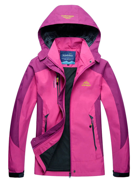 Heidi-Mode | 3-in-1 wasserdichte Regenjacke mit Kapuze für Damen