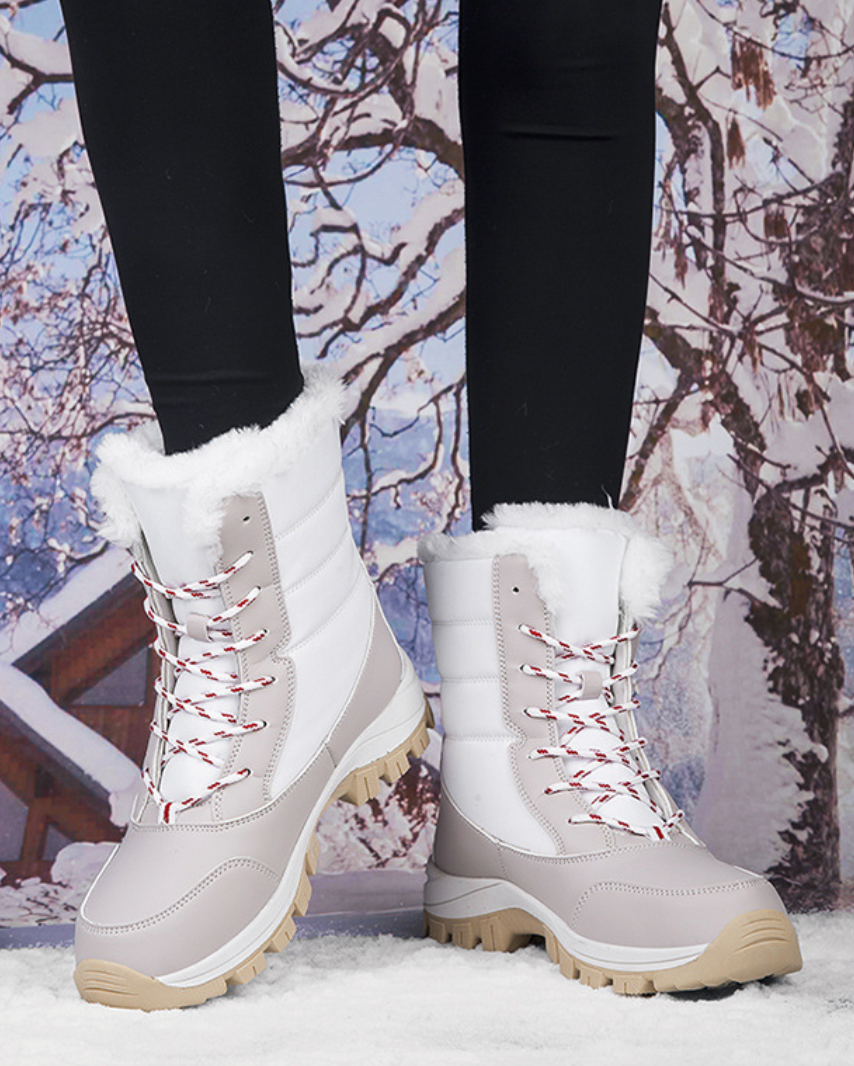 Heidi-Mode - Heringe Winter Flach Weich Warm Schnee Stiefel für Frauen