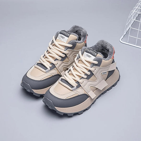 Heidi-Mode | Gedämpfte Sohle Stiefeletten für Frauen – Warm & Stylisch für den Winter