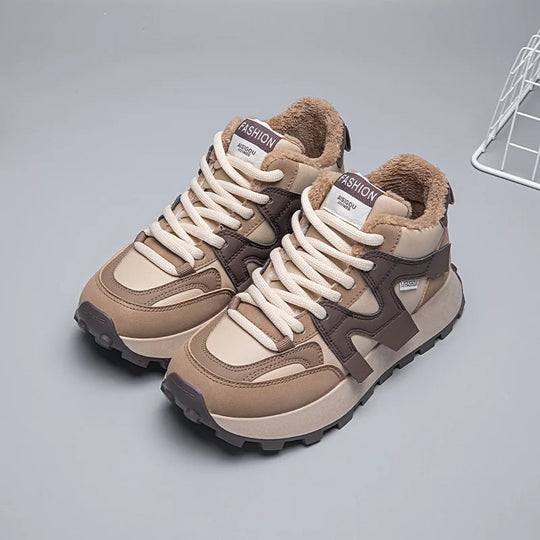 Heidi-Mode | Gedämpfte Sohle Stiefeletten für Frauen – Warm & Stylisch für den Winter