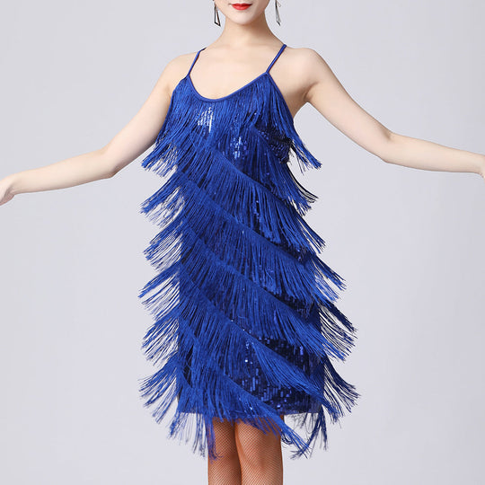 Heidi-Mode | Fransen Kleid mit Tanzenden Bewegungen