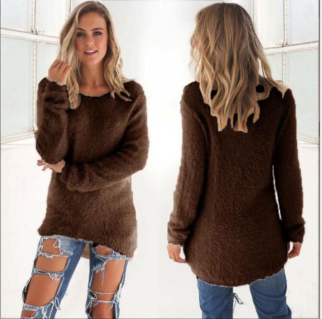 Lässiger Pullover mit Rundhalsausschnitt