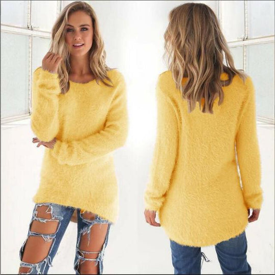 Heidi-Mode | Lässiger O Ausschnitt Pullover