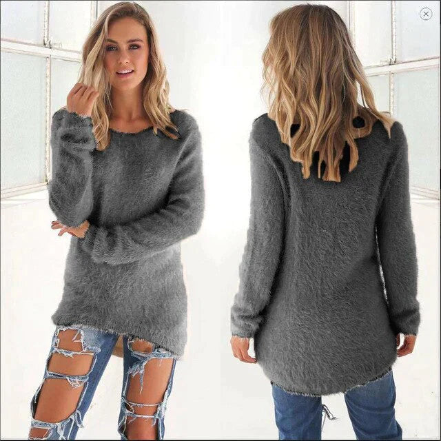 Lässiger Pullover mit Rundhalsausschnitt