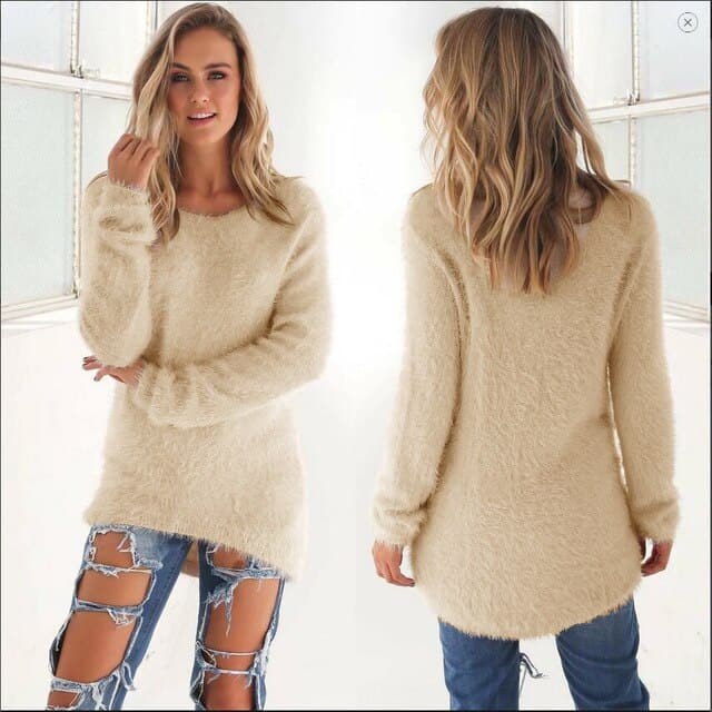 Heidi - Langer Pullover mit modischem Stil