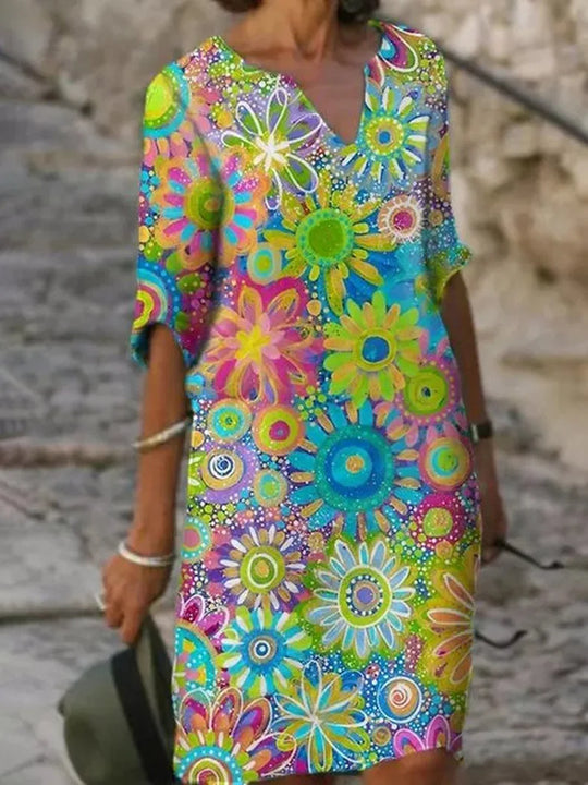 Sonniges Blumenkleid