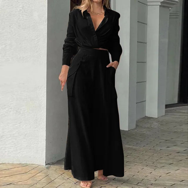 Heidi-Mode - Stylisches Top und Hosen Set für Frauen