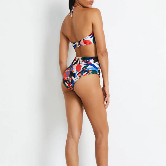 Heidi-Mode | Mode Strand Jahrgang Rock Bikini und Set Sonnenschutz Print Blumen Tie Dye Spitze Streifen Sexy Bikini Triangle Mikro Bikinis