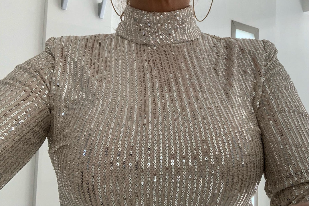 Heidi-Mode | Kollektionen Von Pailletten Midi Kleidern