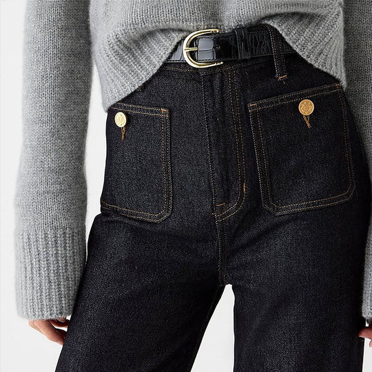 Heidi-Mode | Ausgestellte Schlaghose Damen Jeans