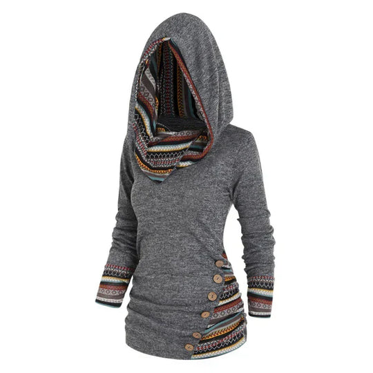 Heidi-Mode | Lässiger Tribal-Hoodie