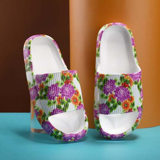 Heidi-Mode | Unisex Komfort Pantoletten Ultraleicht & Atmungsaktiv Sommer Hausschuhe