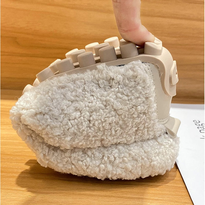 Heidi-Mode | Warme Damen Pantoffeln aus Plüsch Flauschige Hausschuhe