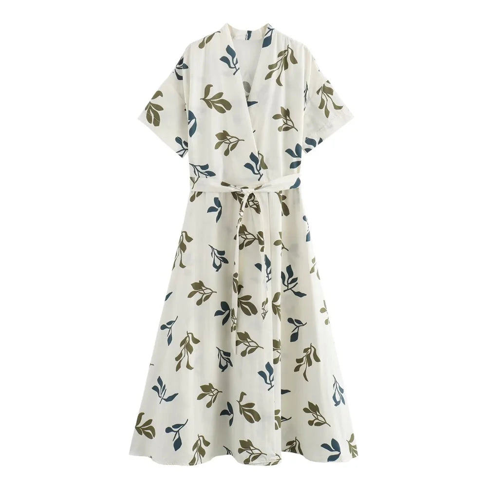 Zomerjurk Met Poplin Print