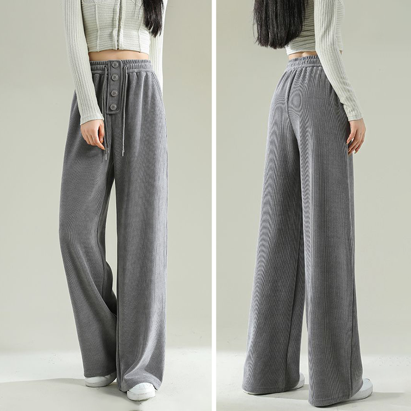 Heidi-Mode - Stilvolle Lässige Gerippte Herbst Sweatpants für Frauen