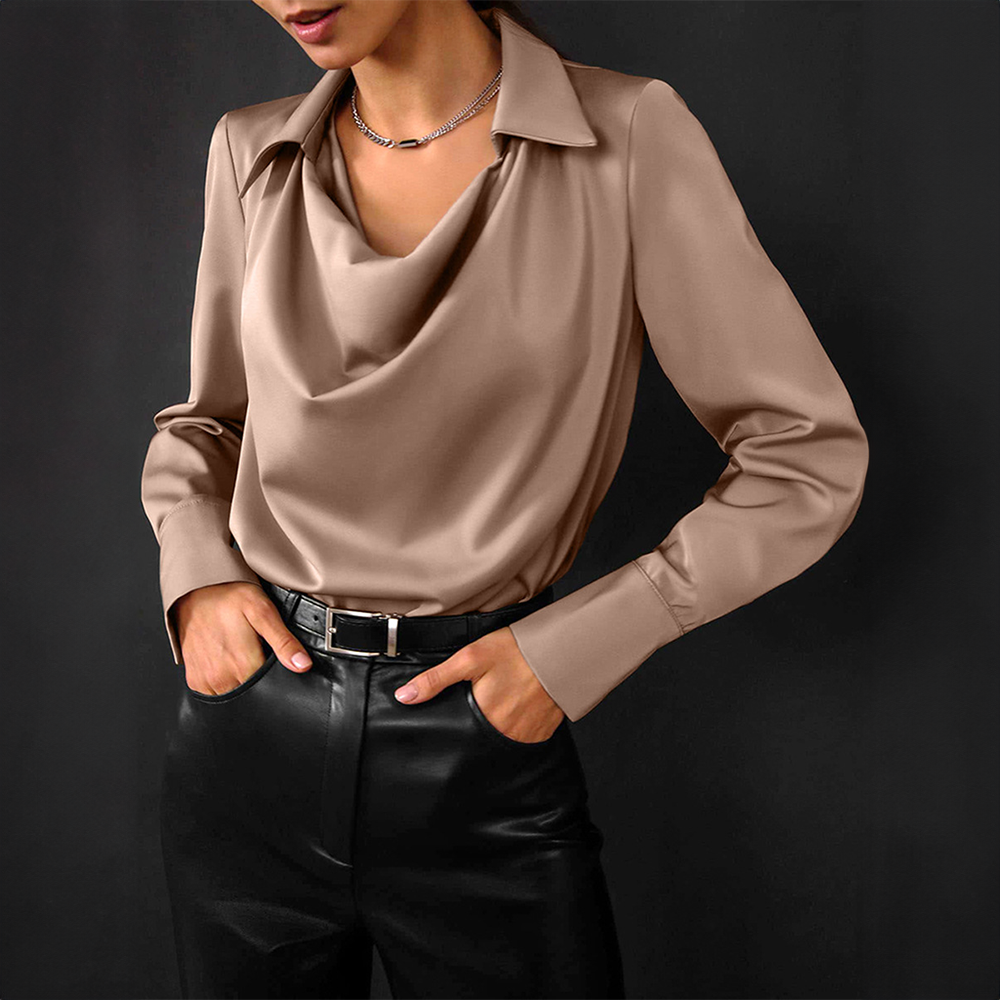 Heidi-Mode | Parissîen Lotus Satin Bluse
