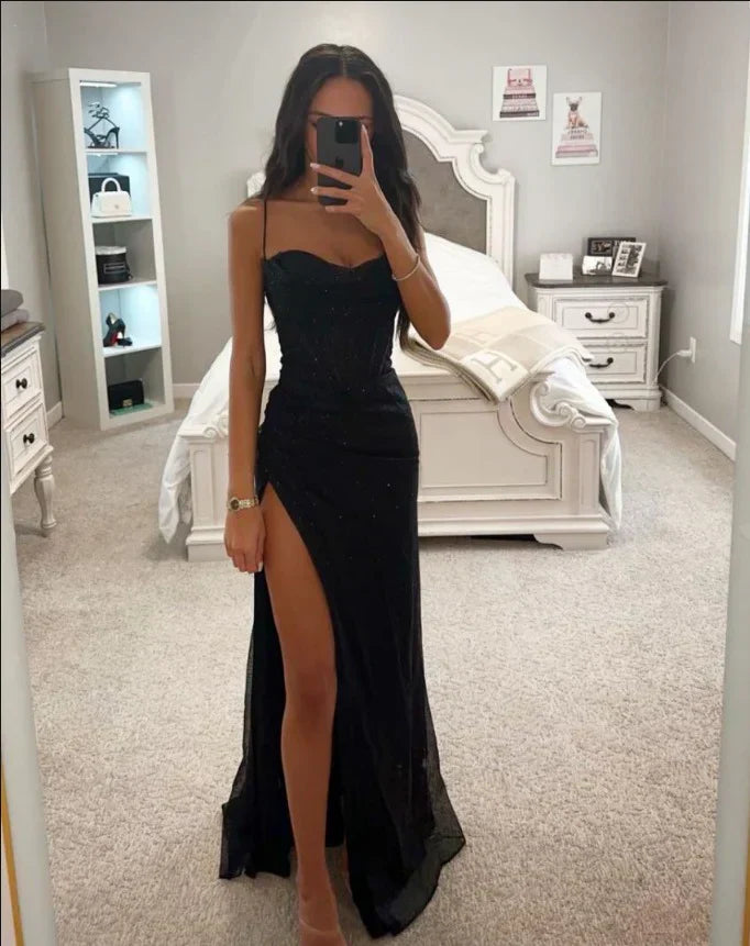 Heidi-Mode | Elegance Kleid mit Schlitz