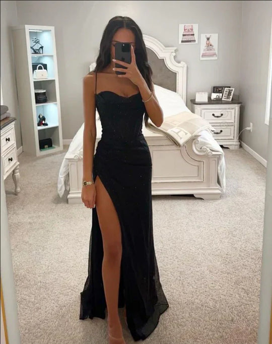 Heidi-Mode | Elegance Kleid mit Schlitz
