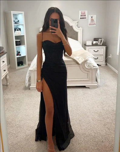 Heidi-Mode | Elegance Kleid mit Schlitz