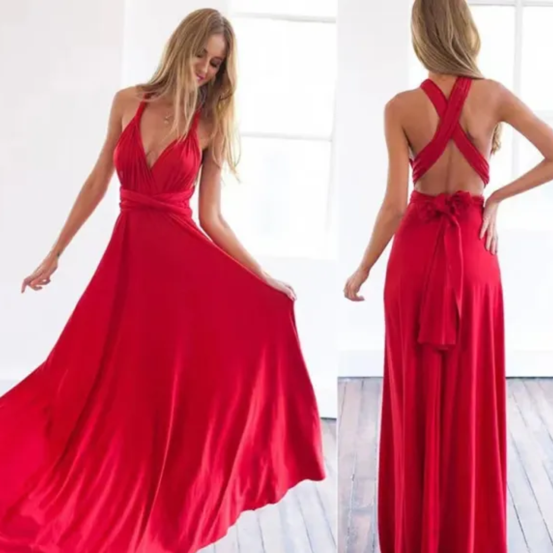 Heidi-Mode | Maxi Wickelkleid für Damen Elegant & Komfortabel