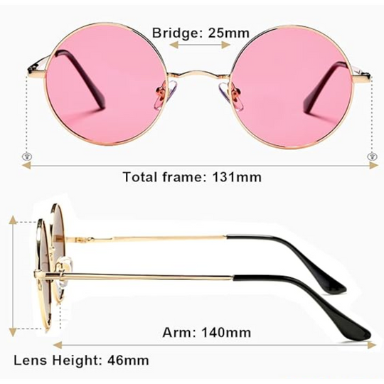 Heidi-Mode | Runde Polarisierte Sonnenbrille