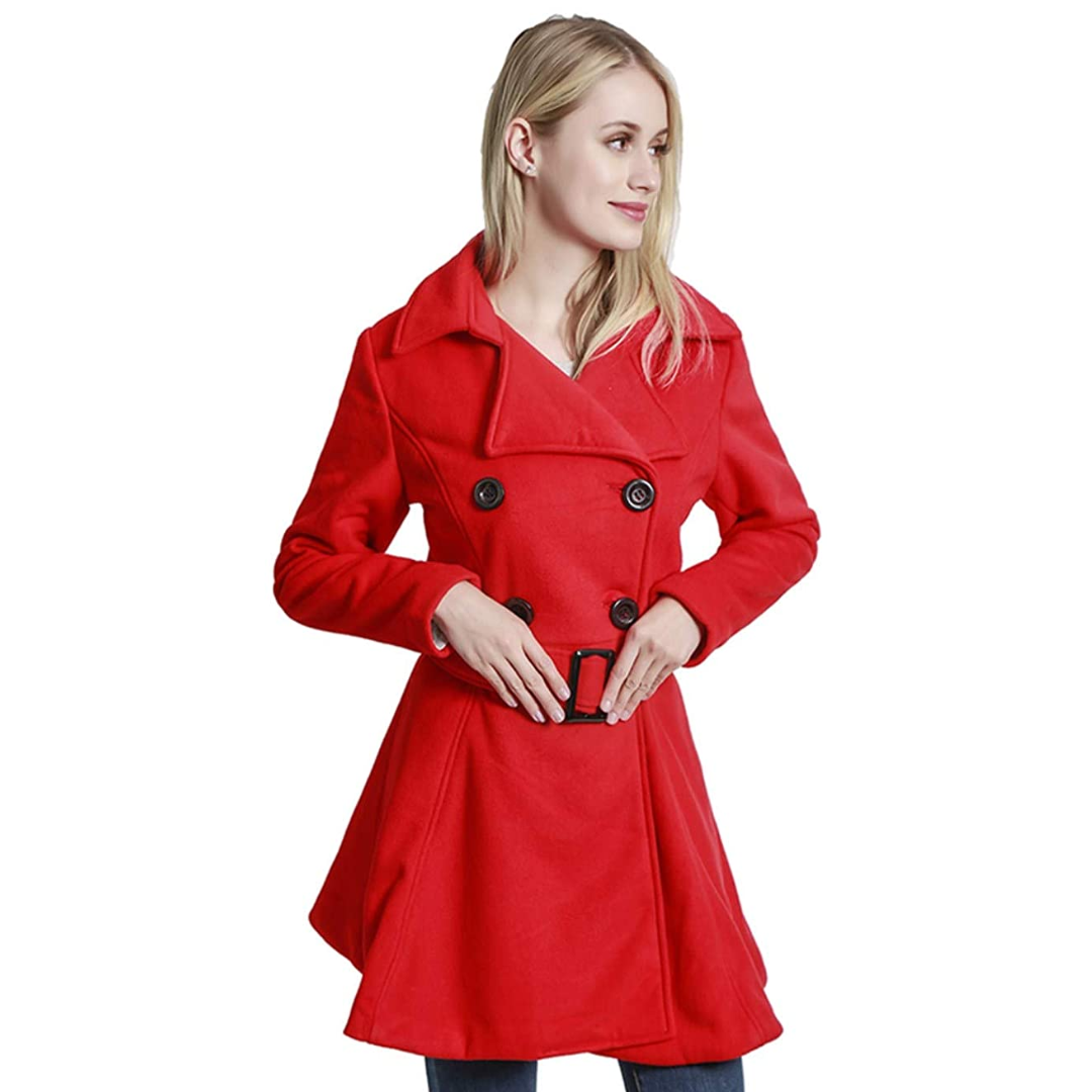 Heidi-Mode | Wol Peacoat mit Gürtel