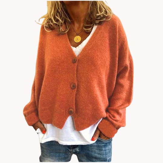 Heidi-Mode | Eleganter Komfort Design Damen Strickjacke