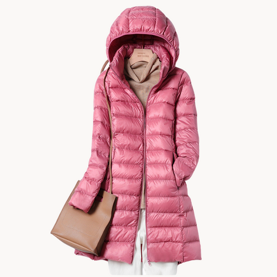 Heidi-Mode | Ultraleichte Wattierte Jacke mit Kapuze für Damen