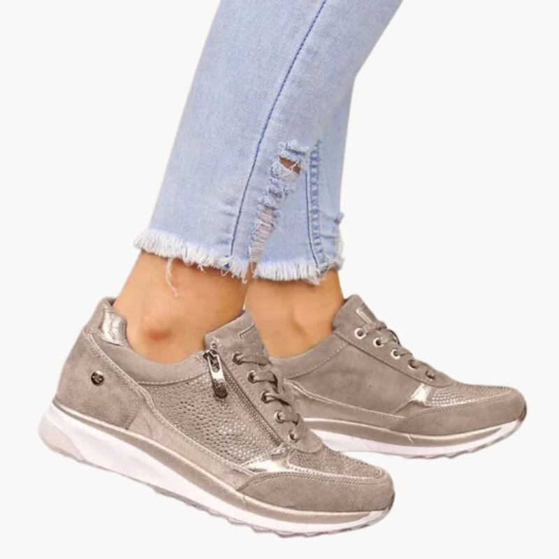 Heidi-Mode | Advanced Comfort & Support Zip Up Sneakers für Frauen