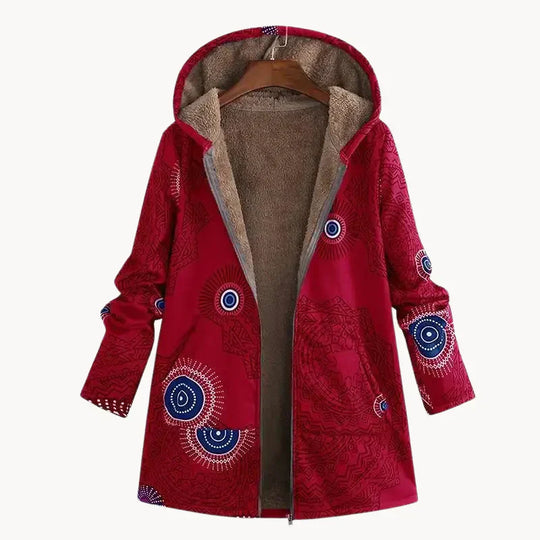 Heidi-Mode | Warmer Damenparka mit Stylischem Muster