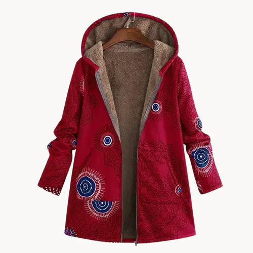 Heidi-Mode | Warmer Damenparka mit Stylischem Muster